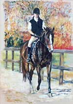Horse & Rider - 28 x 22